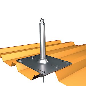 System supports trapezoidal sheet
