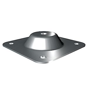 Base plate concrete/steel 150 x 150mm