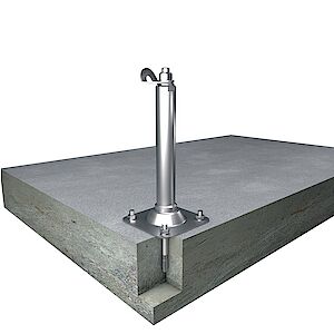 SAP Standard, support 42mm, on base plate concrete