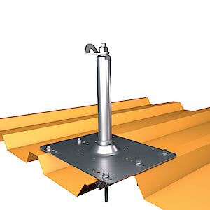SAP Standard, support 42mm, on base plate trapezoidal profiles - steel