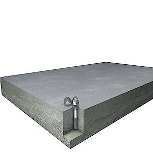 EAP Standard mit Bolzenanker auf Beton