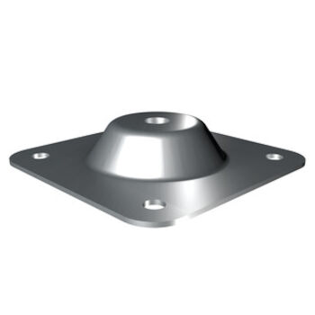 Grundplatte für Beton/Stahl 150 x 150mm