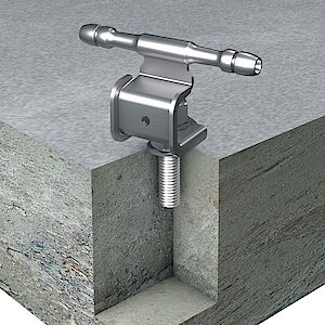 Guida a cavo 0° su calcestruzzo con ancoranti chimici Guida a cavo 0° su calcestruzzo con ancoranti chimici