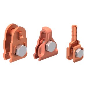 Dropper clamps for contact wire and catenary cable