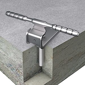 Guida a cavo 90° su calcestruzzo con ancoranti chimici Guida a cavo 90° su calcestruzzo con ancoranti chimici