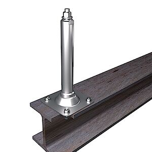 Support du système 42mm sur plaque de base acier Support du système 42mm sur plaque de base acier