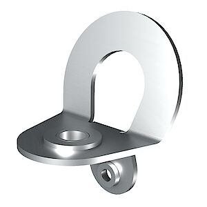 Punto di ancoraggio angolato, ruotabile, collegamento protezione contro i fulmi CPF Punto di ancoraggio angolato, ruotabile, collegamento protezione contro i fulmi CPF