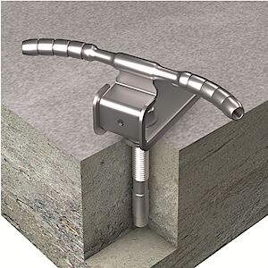 Guida a cavo 90° su calcestruzzo con ancoranti espansione Guida a cavo 90° su calcestruzzo con ancoranti espansione