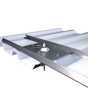 Supporti di sistema piato su piastra di base profilati trapezoidali - Alu Supporti di sistema piato su piastra di base profilati trapezoidali - Alu
