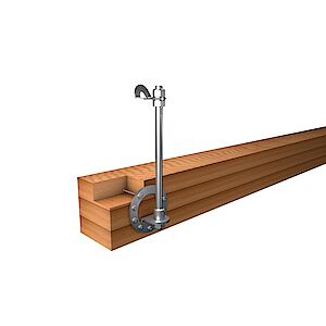Set Einzelanschlagpunkte auf Grundplatte Holzkonstruktionen