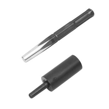 Shaft/adaptor set for chisel hammer