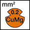 Section fil de contact CuMg 0.2