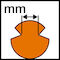 Contact wire groove (min/max)